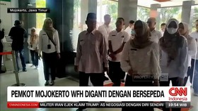 VIDEO: Pemkot Mojokerto Tak Terapkan WFH, ASN Wajib Bersepeda