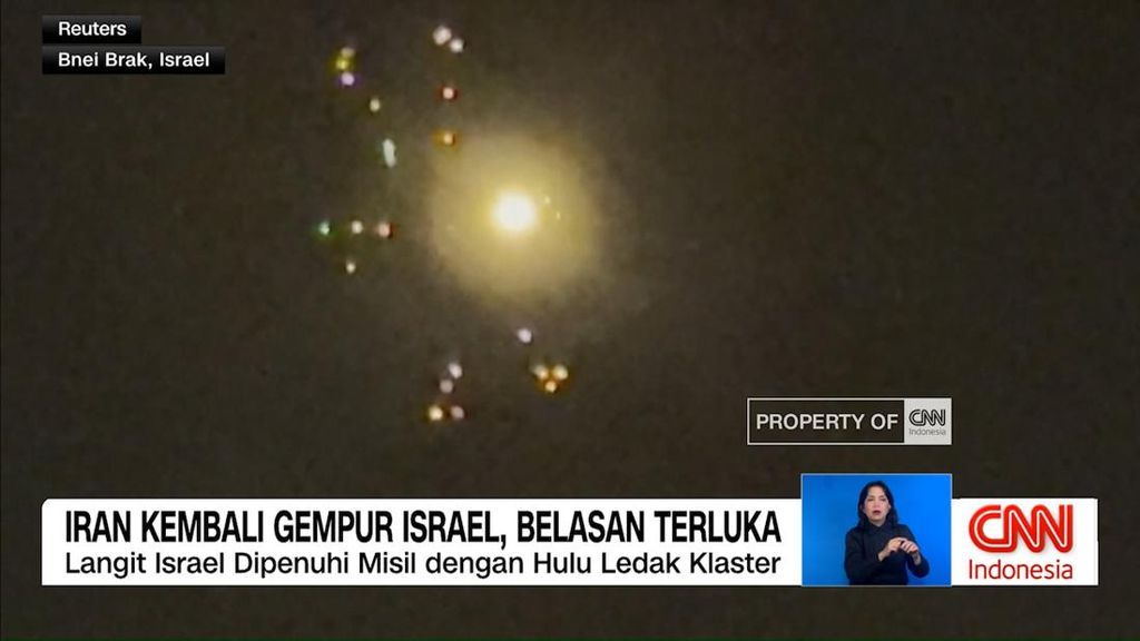 VIDEO: Iran Kembali Gempur Israel, Belasan Terluka