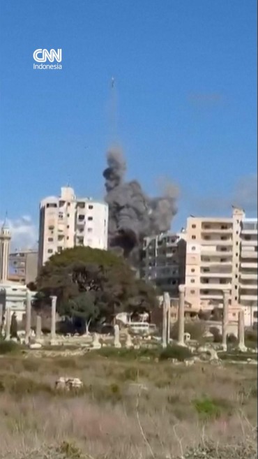 Momen Israel Hantam Tyre usai Niat Duduki Lebanon Selatan