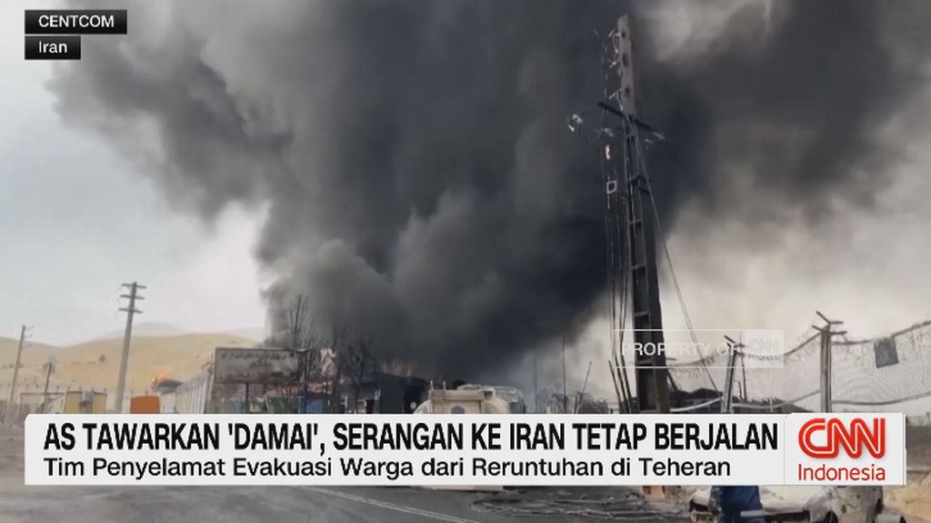 ViDEO: AS Tawarkan 'Damai', Serangan ke Iran Tetap Berjalan