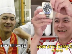 Buah Manis Pengabdian 20 Tahun, Chef Ini Dapat Hadiah Jam Rolex!