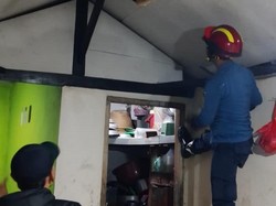 Biawak Berkeliaran di Plafon Rumah, Warga Bogor Panggil Damkar
