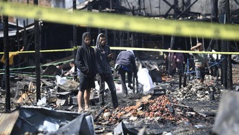 FOTO: Penampakan Pasar Segiri Samarinda Usai Dilalap Si Jago Merah