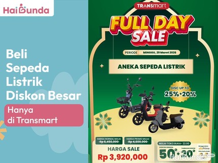 Beli Sepeda Listrik Diskon Besar Hanya di Transmart