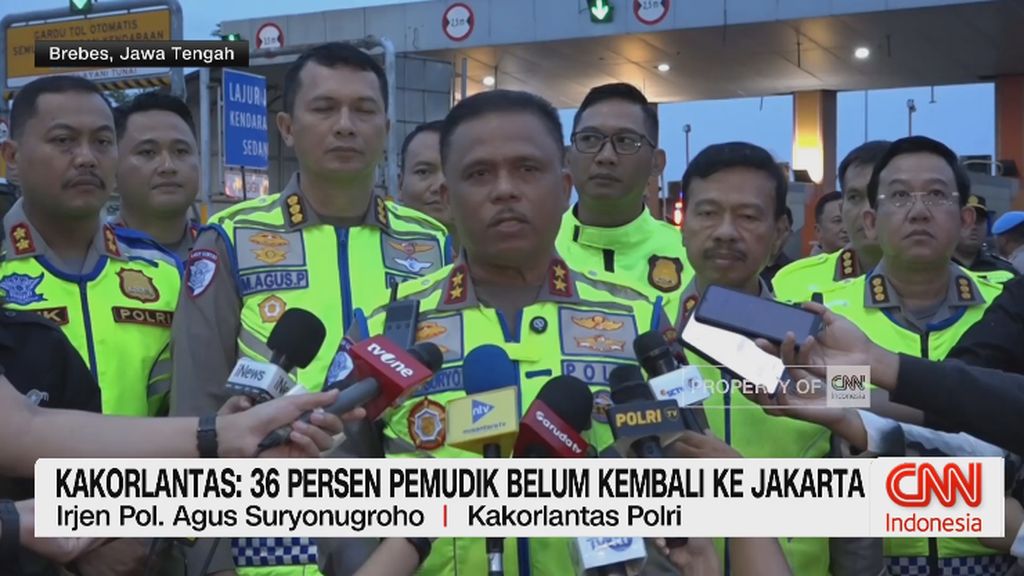 VIDEO: Kakorlantas: 36 Persen Pemudik Belum Kembali Ke Jakarta