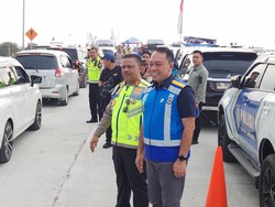 Kakorlantas Tinjau Tol Fungsional Japek II, Pastikan Arus Balik Terkendali