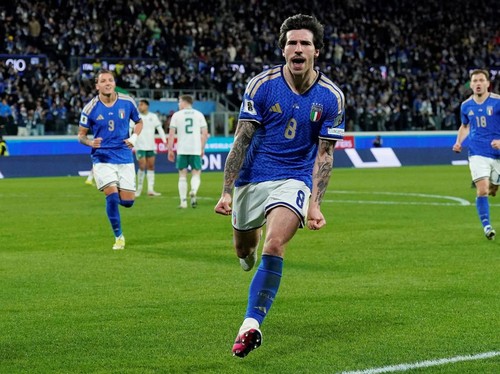 Hasil Play Off Piala Dunia: Italia Tumpas Irlandia Utara 2-0