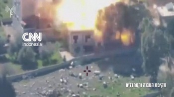 Detik-detik Israel Hantam Markas Hizbullah di Lebanon Selatan