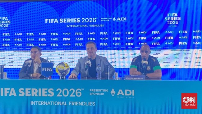 Pelatih Saint Kitts and Nevis, Marcelo Serrano, buka suara setelah timnya digilas 0-4 oleh Timnas Indonesia dalam pertandingan FIFA Series 2026 di Stadion GBK.