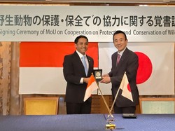 Menhut Teken MoU Perkuat Kerja Sama Konservasi Satwa Liar RI-Jepang