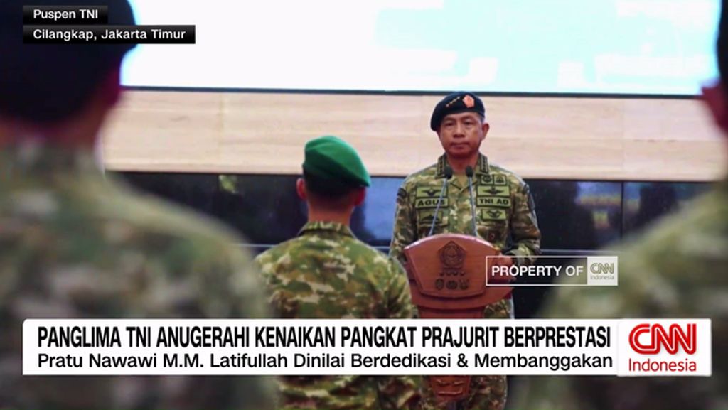 VIDEO: Panglima tni Anugerahi Kenaikan Pangkat Prajurit Berprestasi