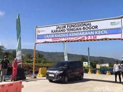Mulai Hari Ini, Tol Bocimi Seksi 3 Dipakai Arus Balik ke Bogor-Jakarta