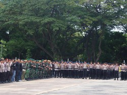 7.728 Aparat Gabungan Amankan Bagi Sembako dan Pasar Murah di Monas