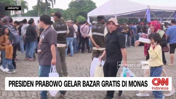 VIDEO: Presiden Prabowo Gelar Bazar Gratis di Monas