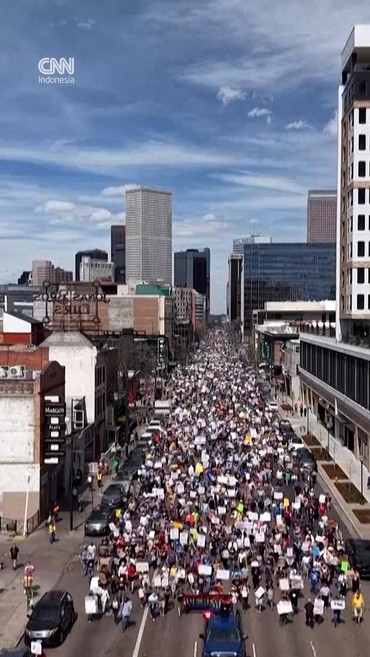 Jutaan Warga AS Protes 'No Kings', Demo Kebijakan Trump & Perang Iran