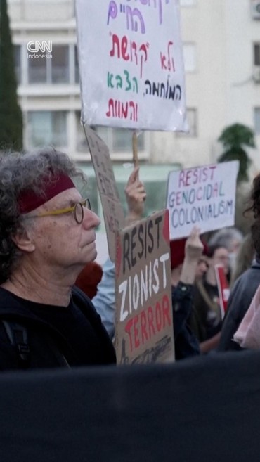 Polisi Bentrok dengan Massa Protes Anti-Perang di Israel