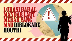 INFOGRAFIS: Lokasi Bab Al Mandab Laut Merah yang Mau Diblokade Houthi