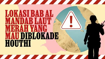 INFOGRAFIS: Lokasi Bab Al Mandab Laut Merah yang Mau Diblokade Houthi