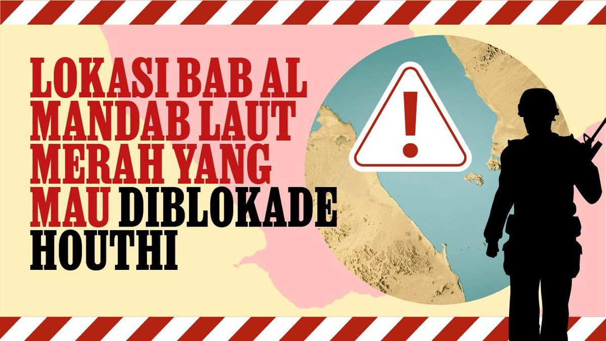 INFOGRAFIS: Lokasi Bab Al Mandab Laut Merah yang Mau Diblokade Houthi
