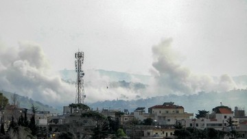 FOTO: Gempuran Israel di Dekat Lokasi Tewasnya Prajurit TNI di Lebanon