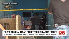 VIDEO: Geger Temuan Jasad di Freezer Kios Ayam Geprek