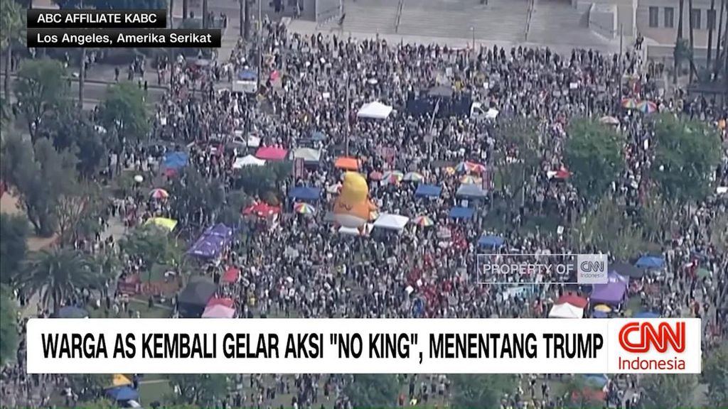 VIDEO: Warga AS Kembali Gelar Aksi "No King", Menentang Trump