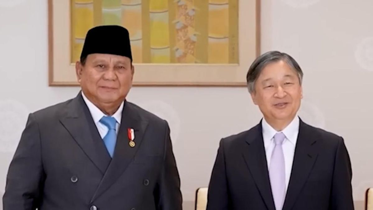 Momen Prabowo Temui Kaisar Naruhito di Istana Kekaisaran Jepang
