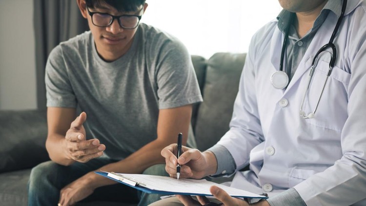 Ilustrasi Dokter dan Pria