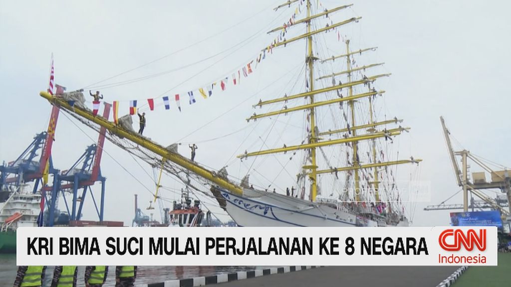 VIDEO: KRI Bima Suci Mulai Perjalanan Ke 8 Negara