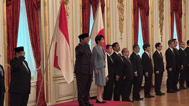 Perdana Menteri Jepang Sanae Takaichi memuji Indonesia saat bertemu Presiden Prabowo Subianto di Tokyo, Selasa (31/3).