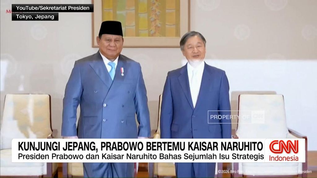 VIDEO: Kunjungi Jepang, Prabowo Bertemu Kaisar Naruhito
