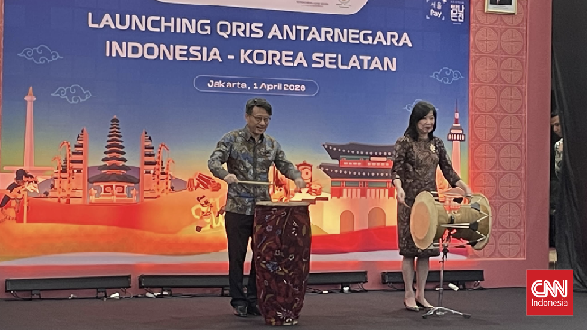 Bank Indonesia (BI) resmi meluncurkan Quick Response Code Indonesian Standard (QRIS) antarnegara Indonesia dengan Korea Selatan pada Rabu (1/4).