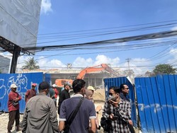 6 Ruko di Palembang yang Berdiri di Atas Pipa Gas Dibongkar