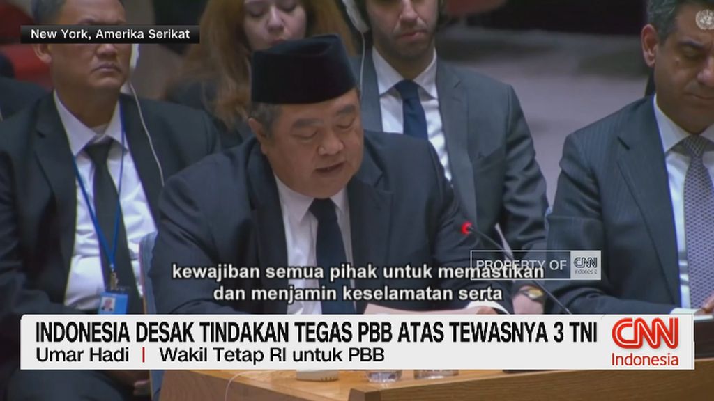 VIDEO: Indonesia Desak Tindakan Tegas PBB atas Tewasnya 3 TNI