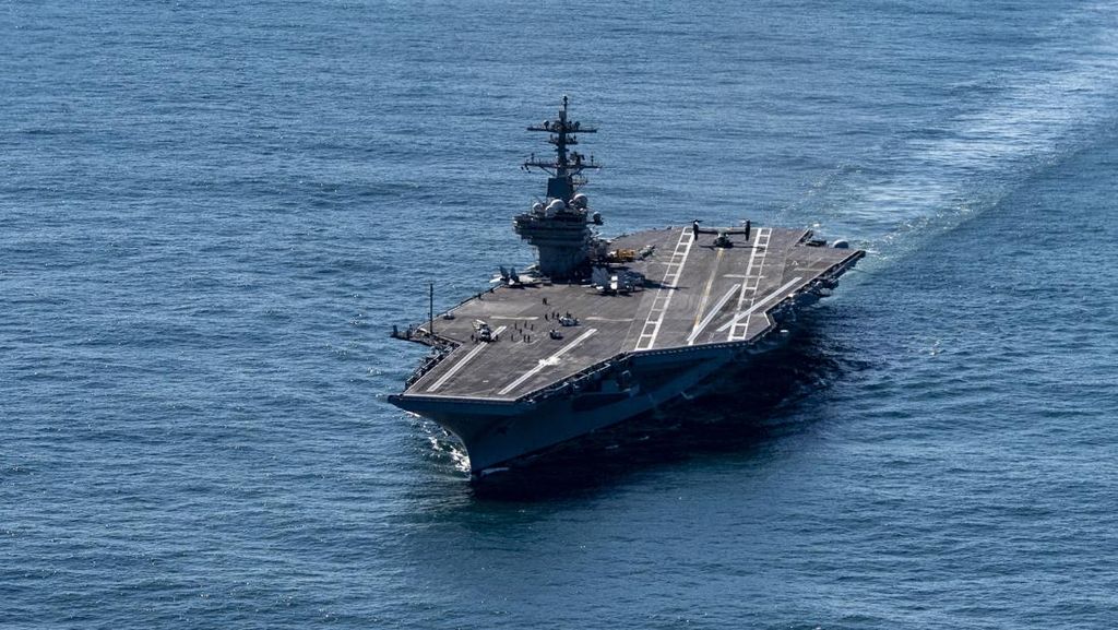 Kapal Induk Nuklir AS USS George HW Bush Dikerahkan ke Timteng