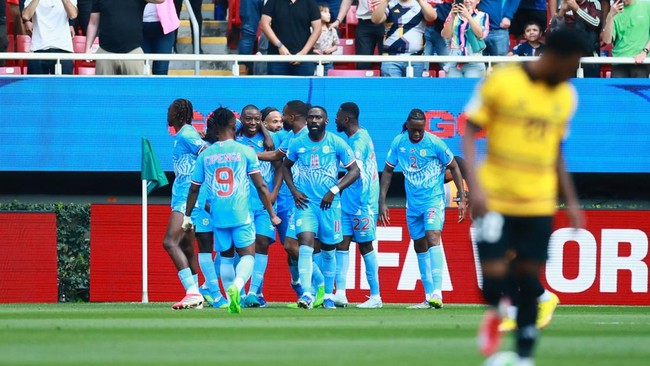 Republik Demokratik Kongo melaju ke Piala Dunia 2026 setelah menggilas Jamaika dalam final playoff antarkonfederasi di Stadion Akron, Rabu (1/4) pagi WIB.