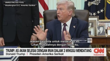 VIDEO: Trump: AS Akan Selesai dengan Iran dalam 3 Minggu Mendatang