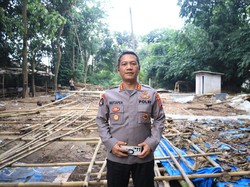 Polda Banten Ratakan Arena Sabung Ayam di Walantaka Kota Serang