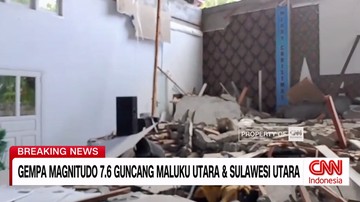 VIDEO: Kerusakan Akibat Gempa 7,6 Magnitudo Sulut dan Malut