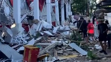 Penampakan Kerusakan Bangunan karena Gempa Bitung M7,6 di Sulut