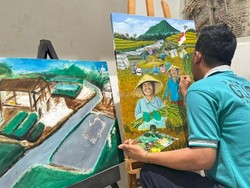 Napi Meriahkan Lomba Lukis Hari Bakti Pemasyarakatan di Lapas Tangerang