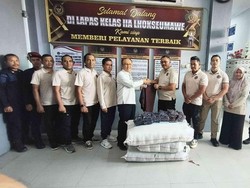 10 Ribu Hijab Pesanan Menimipas di BLK Konveksi Lapas Cirebon Dikirim ke Aceh