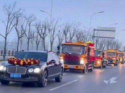 Viral Pengantin Pria Bawa 9 Truk Septic Tank untuk Iring-iringan Pernikahan