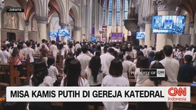 VIDEO: Misa Kamis Putih di Gereja Katedral
