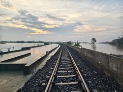 Jalur HIlir di Grobogan Kebanjiran, 8 Perjalanan KA Terdampak