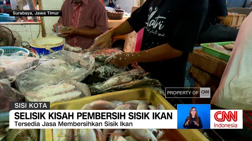VIDEO: Secuil Kisah Pembersih Sisik Ikan Pasar Pabean