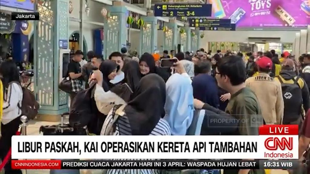 VIDEO: Libur Paskah, KAI Operasikan Kereta Tambahan