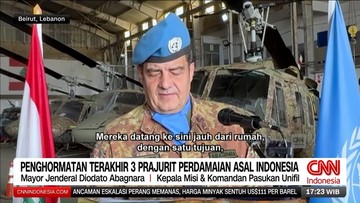 VIDEO: Penghormatan Terakhir untuk 3 Prajurit Perdamaian Indonesia