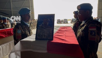 Penghormatan Terakhir untuk 3 Prajurit TNI Gugur di Lebanon