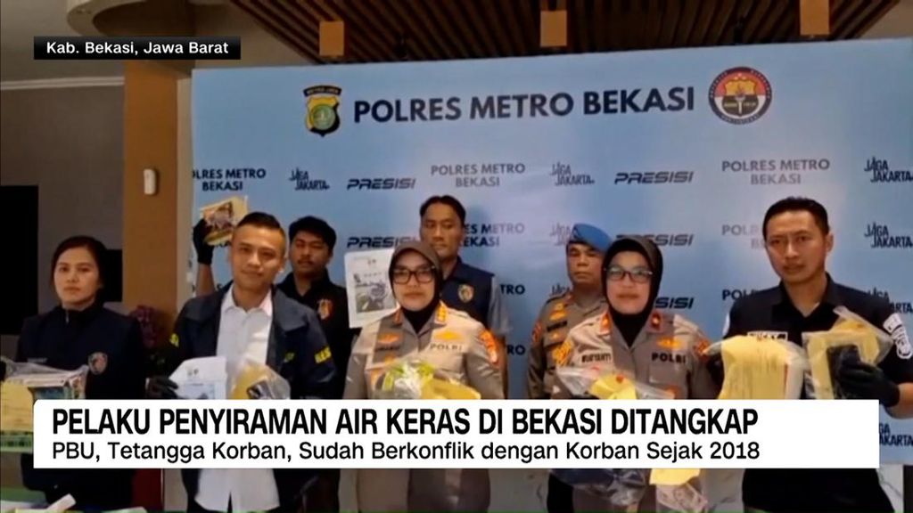 VIDEO: Pelaku Penyiraman Air Keras di Bekasi Akhirnya Ditangkap